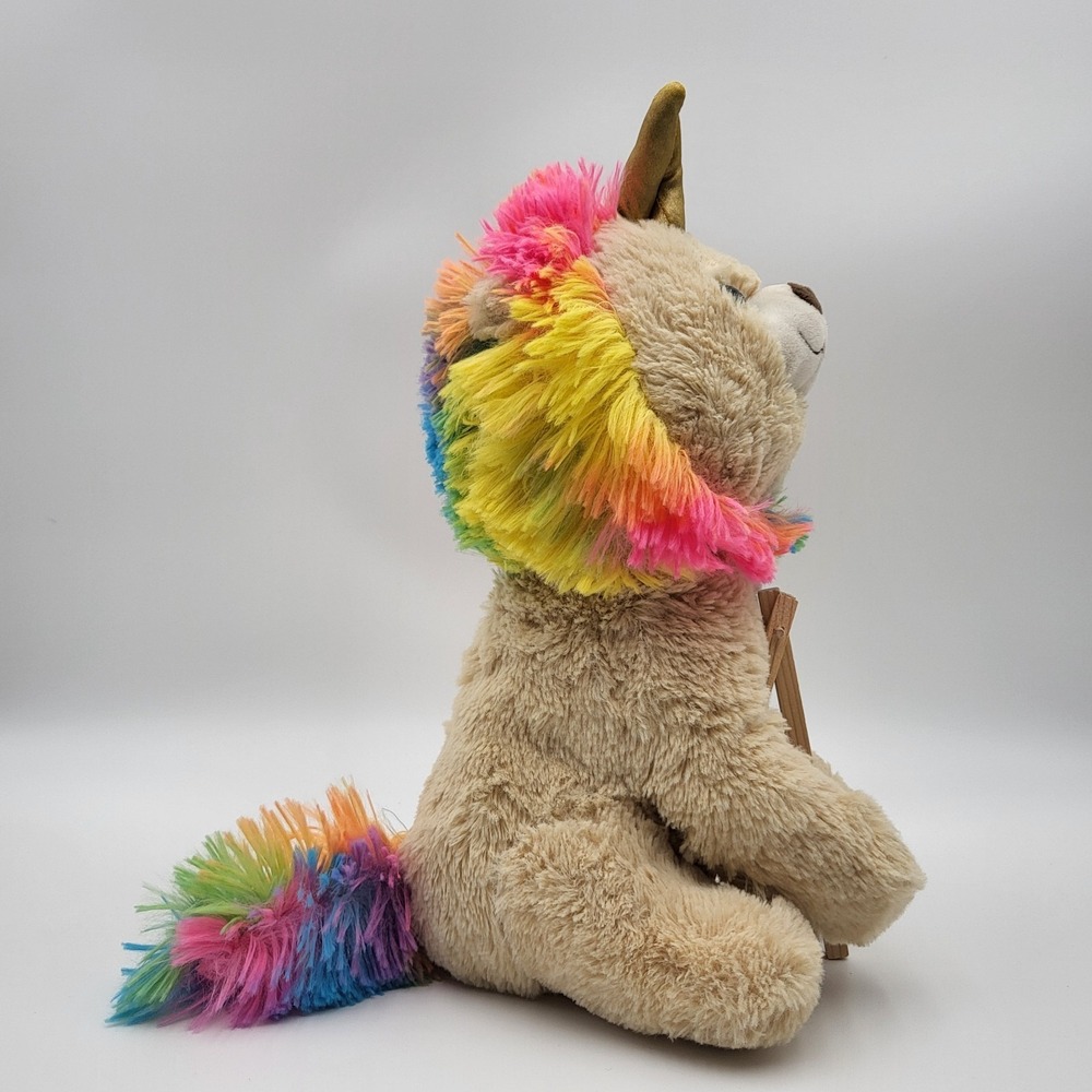 Kellytoy LionCorn Rainbow Lion Unicorn Tie Dye Plush Stuffed Animal Colorful Cub - Picture 2 of 8